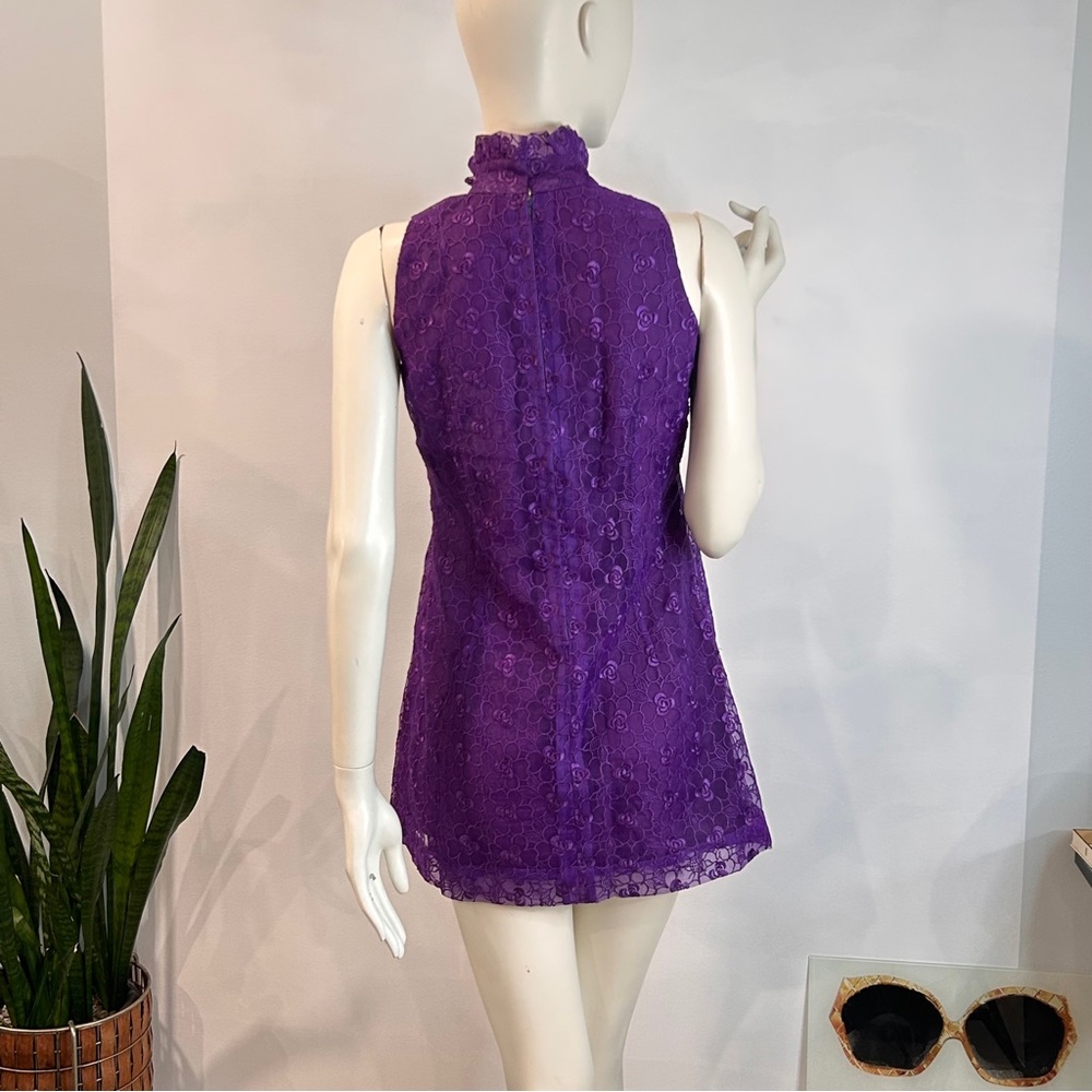 Late 60s Vintage Micro Mini Party Dress - Picture 7 of 17